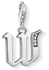 Thomas Sabo Damen Charm-Anhänger J Buchstabe Charm Club 925 Sterling Silber 1590-643-21