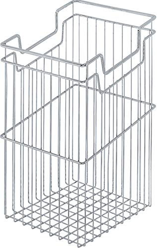 Gedotec Gitterkorb Wäschekorb Chrom mit Einhänge-Funktion für Unter-Schränke | Metall Wäsche-Sammler 39 Liter für Korpus-Bereite: 450 mm | MADE IN GERMANY | 1 Stück - Wäsche-Korb für Aufbewahrung