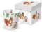 Kaffeebecher Eichhörnchen und Rotkehlchen mit Geschenkbox, Tasse Tiere Tier Geschenkset