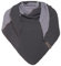 KNIT FACTORY - Fay Dreieckstuch - Fein Gewebte Damen Schal - Für Frühling und Sommer - Hochwertige Qualität - 100% Bio-Baumwolle - Anthrazit/Grau