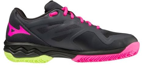 Mizuno Wave Exceed LgtpadelTennisschuh für Damen, Ebony Pinkglo Neolime, 37 EU