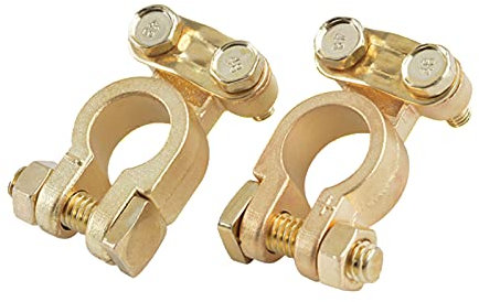 Battery Terminal Connector, 2pcs 6V 12V Battery Terminal Clamps Positive Negative Connectors for Car Van Caravan Truck