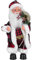 ABOOFAN Weihnachtsmann mit Musik Singender Tanzender Nikolaus Swinging Santa Claus Plüsch Deko Figur Twerkender Bewegung Weihnachtsfigur Weihnachten Figuren Statue Weihnachtsdeko
