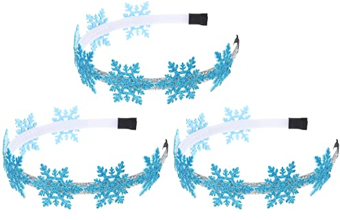 Weihnachts Haarreif glitzer haarreif Schneeflocke Stirnband Weihnachten Kopfschmuck Christmas für Mädchen Frauen Weihnachten Party Stirnband