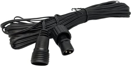 Best Artificial Connectable Light Accessories (Black 10m Extension Cable)