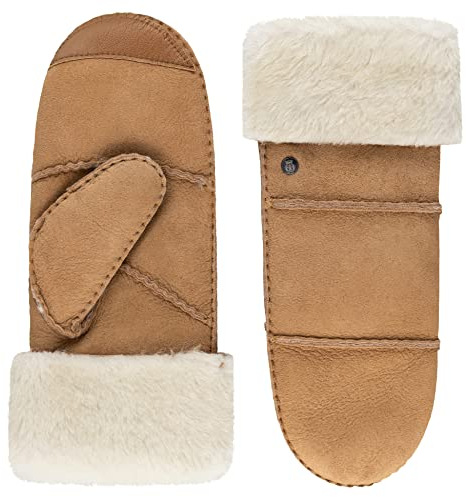 Roeckl Damen Igloo Faeustling Lederhandschuhe, Hazelnut, 7.5