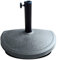 JUANIO Demi-Pied de Parasol, Base de Parasol pour Balcon en Ciment Coloris Gris - Longueur 46 x Profondeur 28 x Hauteur 7 cm