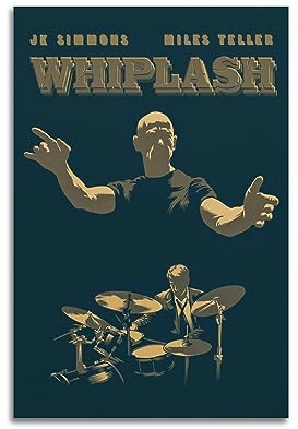 V BY N Whiplash (1) Filmposter Vintage Art Cover Raumdekor Ästhetische Schlafzimmer Dekor Leinwand Poster für Schlafzimmer 30 x 45 cm ungerahmt