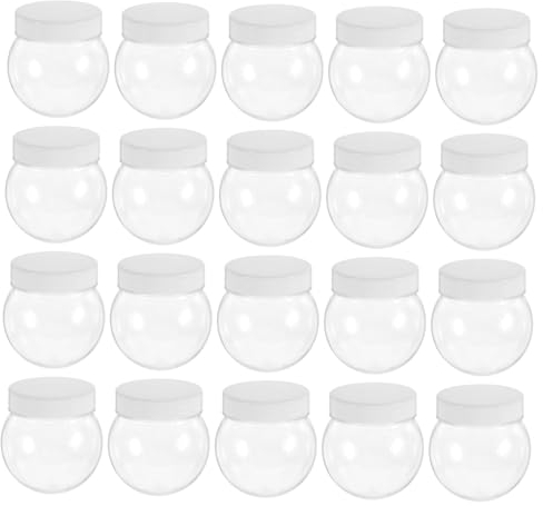 CORHAD 20pcs Sweet Jars Candy Jar Lids Snack Holders for Home Kitchen Storage for Dried Food