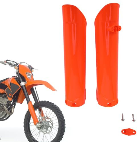 BIUGERCN Stoßdämpfer Gabelschutz Stoßdämpfer Schutz Gabelabdeckung Protektor für EXC EC XCW EXCF SXC TE FE TX 85 125 250 350 300 450cc Orange