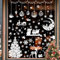 Wybtbm Pegatinas Navidad Ventanas Cristal, Decoracion Navidad, Copos de Nieve Pegatinas Navideñas, Hogar Vidrio Reutilizable Vinilos para Ventanas Cristales Puertas Adornos de Navidad 287pcs
