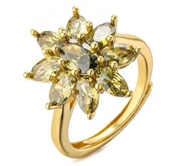 SKJUBLPG Ring Ringe Damen Bijouterie Herren Ring Für Damen Schmuck Accessoires Goldolive