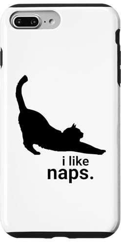 iPhone 7 Plus/8 Plus FUNNY CAT I Like Naps Cute Kitten Silhouette Case
