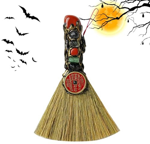 Escoba de con Colgante de Escoba de | Escoba de portátil para Escoba Wicca, Halloween