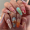 Chenxi Studio Lot de 24 faux ongles à presser en acrylique avec motifs 3D en forme d'amande