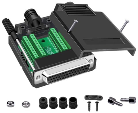 PENGLIN DB44 Lötfreier Buchse Seriell Adapter | RS232 D-SUB 44 Poliger Adapter,44 Pins Weiblich Breakout Board Connector mit Gehäuse Zubehör