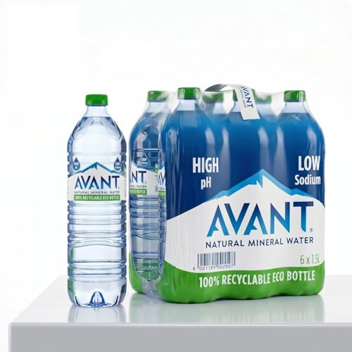 1.5 Litre Big Bottles of Natural Mineral Still Water | Screwcap Water Bottles Naturally High pH & Low Sodium Ideal For Home & Office Large Water Bottles
