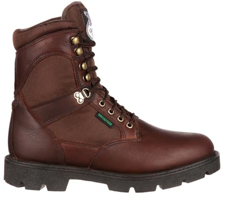 Georgia Boot Homeland Waterproof Work Boot, Brown, Size 8.5(M)