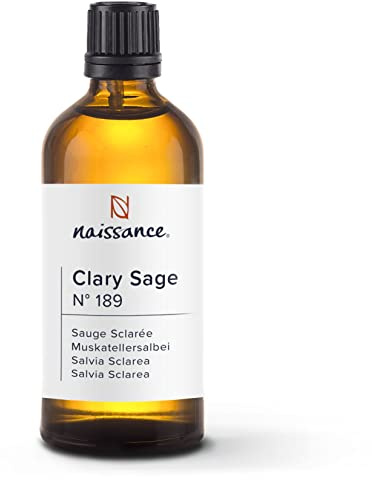 Naissance Muskatellersalbei Ätherisches Öl (Nr. 189) - 100ml - Naturreines Muskatellersalbeiöl für Naturkosmetik, Aromatherapie, Duftlampe - Duftöl für Aroma Diffuser