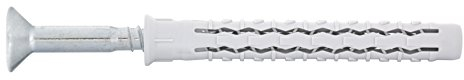 PARCO Lot de 50 chevilles à tête fraisée TX40 (10 x 120 mm, 50 pièces) – Chevilles pour façade et tige longue, chevilles pour cadre de fenêtre et fixation murale – Homologation ETA-12/0272