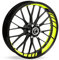 Motoking Felgenbettaufkleber im GP Design - Komplettset für 16 bis 19 - Farbe & Breite wählbar