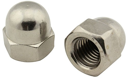 Hutmuttern (hohe Form) - M3 - (50 Stück) - DIN 1587 - Sechskant-Hutmuttern - Edelstahl A2 (V2A) - SC1587 | SC-Normteile