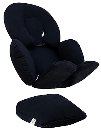 JYOKO Kids Réducteur Anti-Allergique Universel pour Nouveau né, Bebe, Enfant 100% Coton (Black Series, 3 Pièces)