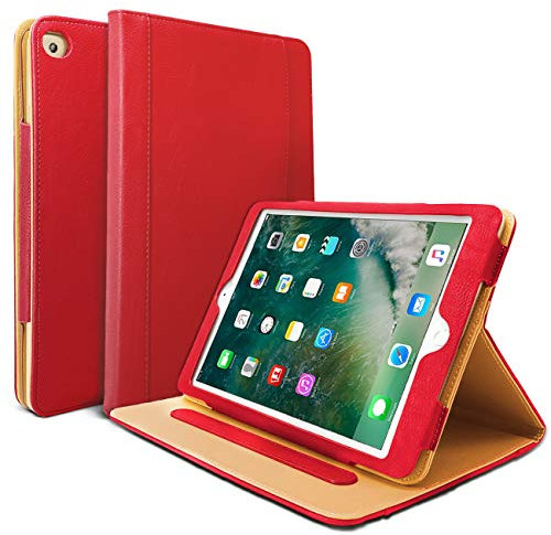 Danycase New iPad 2018/2017 9.7 inch Case 5th/6th Generation Auto Sleep/Wake Cover Stand Folio Cover Case for Apple iPad 9.7 inch, Also Fit iPad Air 2 / iPad Air(Red)