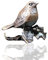 Bronze-Rotkehlchen– Bronze-Miniatur-Figur – Butler & Peach