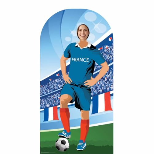 SC1163 Star Cutouts France World Cup 2026 Stand-In Cardboard Cutout – Life Size 190cm (6ft) Football Photo Prop Party Decoration