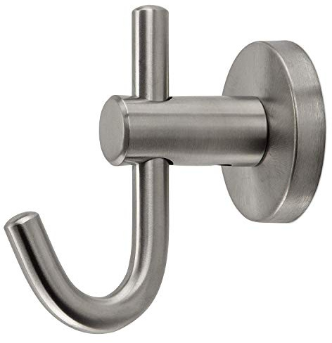 SOTECH 10 x Garderobenhaken EVITA echt Edelstahl 90 x 50 x 80 mm | exklusiver Kleiderhaken Mantelhaken