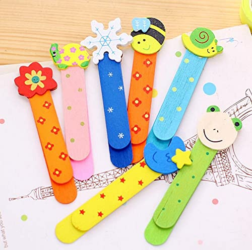 CHSYOO 20 Pieces Animals Bookmark Cartoon Wooden Gifts for Kids Birthday Party Favor Christmas
