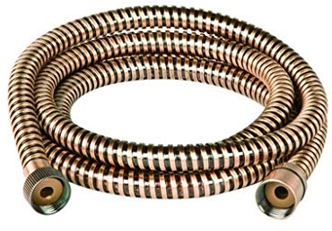 Flessibile Doccia In Gomma Bronzato 200 Cm Attacco Conico