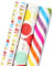 RUSPEPA Geschenkpapierpapierrolle - Mini Roll -3 Verschiedene Geburtstagsdruckmuster - 43.2 cm X 305 cm Pro Rolle (42,5 Sq. Ft.Ttl.)