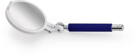 Maximex Spiegel zur Selbstuntersuchung mit 3-facher Vergrößerung, Ausziehbarer Teleskopspiegel auf 57,5cm, Anti-Rutsch-Griff, Knickgelenk & individuell einstellbar