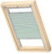 VELUX Original Wabenplissee, P06, Blassgrün, mit Grauer Führungsschiene