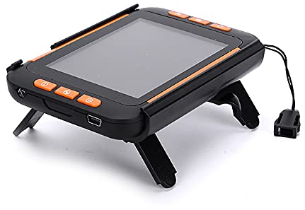 BaiTTang Loupe numérique Portable de 3,5 Pouces avec Support télescopique, Zoom 2X - 32X et Fonction de congélation d'image, Outils d'aide à la Lecture électronique pour Les Personnes à Faible Vision