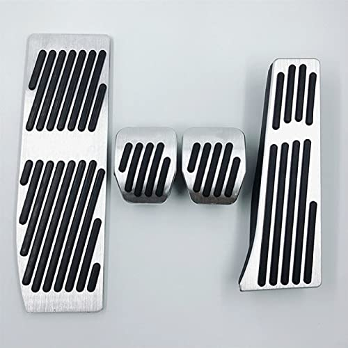 JIERS Auto Pedalauflagen, Für BMW X1, 1 2 4 3 M-Serie E30 E32 E34 E36 E38 E39 E46 E60 E61 E84 E87 E90 E91 E92 E93 2005-2012, at MT Car Styling Fußstütze Gasbremspedal