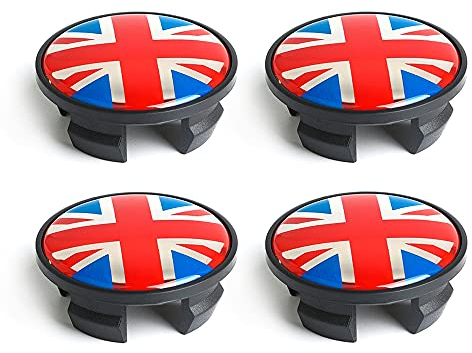 HEINMO Autoreifen Radkappen Radmitte Nabe Dekoration Abzeichen Abdeckkappen 54mm Für MN Cooper JCW One S R55 R56 R57 R58 R59 R60 R61 Clubman Cabrio Countryman