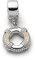 DUR Damen CharmRettungsring Strandsand aus 925er Silber F262
