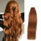 YMEYME Auburn Tape in Human Hair Extensions Weich Natürlich Unsichtbar Nahtlose Skin Weft Tape Hair Extensions 20 Stück 50g (50cm, 30 Medium Auburn)