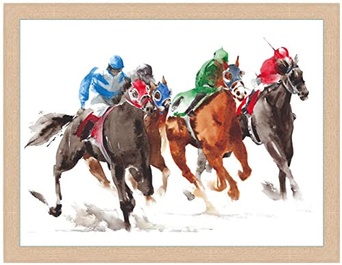 The Final Furlong - Horse Racing Design Cushioned Lap Tray