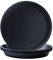 Kunjocy Pack of 5 Black Plant Pot Saucers, 16 CM Round Plant Pots Trays Garden Plant Saucer Plant Plastic Plate Pot Tray for Garden Indoor Outdoor Fit Plant Pot up to 13 CM (Black, Outer 16 CM)