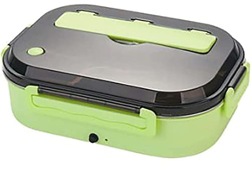 OLOTU A Prova di Perdita Contenitore per Il Pranzo Elettrico da 60 W, scaldavivande in Acciaio Inossidabile con Scodella per zuppa, Resistente Scatola riscaldante a Prova di perdite Rimovibile