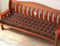 Waigg Kii Dickes Bank-Sofakissen, 2- und 3-Sitzer, rutschfest, Baumwolle, für Gartenbank, Sitzkissen für Rechteckig, Bankkissen für Chaiselongue, Terrasse (120 x 40 cm, Braun)