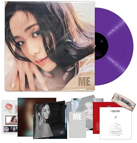 JISOO of BLACKPINK - First Single Album [ME] (LP Ver.) Gatefold + Vinyl + Large Photocard + Selfie Photocard + Folded Poster + Clear Sticker + Lyrics Paper + Masking Tape + 5 Extra Photocards