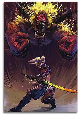 VZRSQZK Videospiel Monster Hunter World Poster Poster Dekorative Malerei Leinwand Wandposter und Kunstdruck Moderne Familie Schlafzimmer Dekor Poster 40 x 60 cm