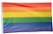 Klartextilien LGBTQIA+ Flagge, Wetterfeste Regenbogenfahne aus Strapazierfähigem Polyester, Hochwertiger Druck mit Leuchtenden Farben, für Innen und Außen Geeignet, 90 x 150 cm