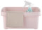 Minky Storage Caddy with Divider, Storage Basket with Divider, Foldaway Handle, Cleaning Caddy, Bathroom Storage & Organisation