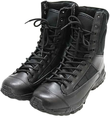 KINROCO Stivali Militari Tattici Uomo Stivali da Combattimento Traspirante Comodi Stivali Trekking(Size:44 EU,Color:Nero)